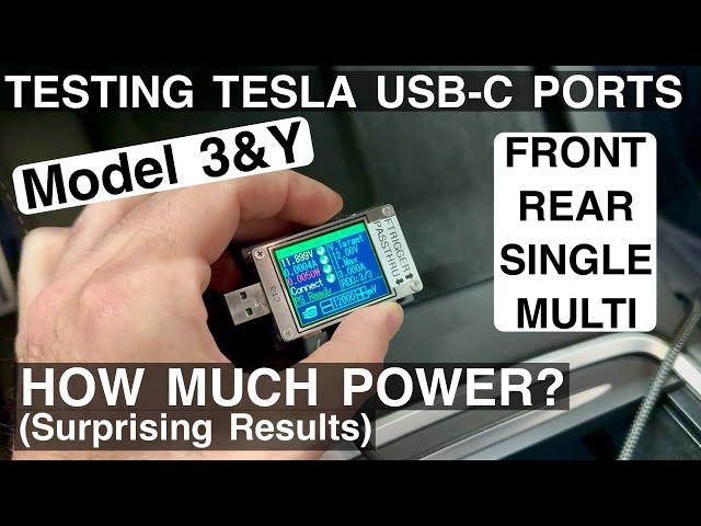 Tesla USB-C Ports - How Much Power?