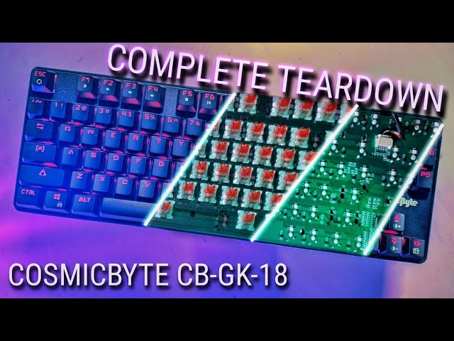 Cosmic Byte CB-GK-18 Firefly RGB Teardown Part II - It can be done!