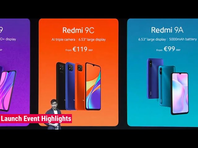 Xiaomi Redmi 9C and Redmi 9A Launch event Highlights