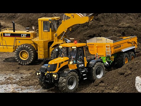MONSTER RC TRACTOR!! GIANT RC WHEEL LOADER IN SCALE 1:8, RC FARMING MACHINES,