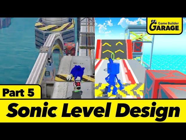Let's Create a 3D Sonic Stage in Game Builder Garage | Making Sonic Part 5