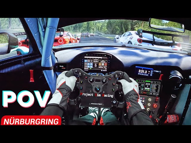 CRAZY Damp Race at the Nurburgring | ACC | Fanatec CS DD+