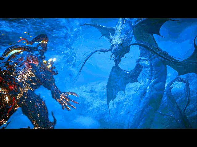 Final Fantasy 16 THE RISING TIDE - Ifrit vs Leviathan Boss Fight & All Endings