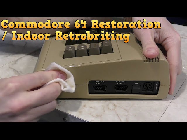 Commodore 64 Restoration and new retrobrite technique.