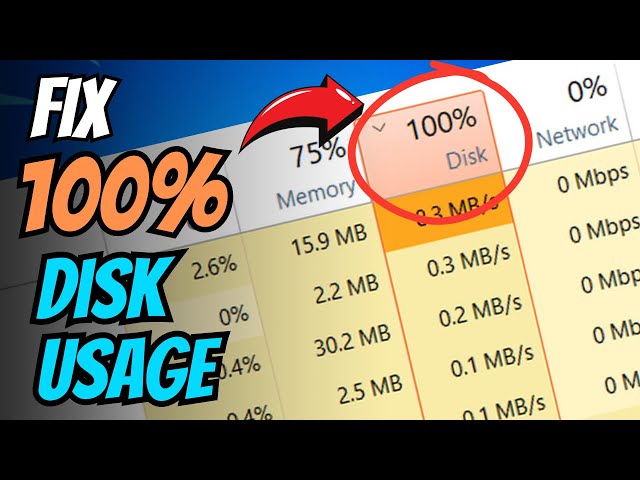 FIX 100% DISK USAGE in 5 Minutes (Windows 10/11) 2024