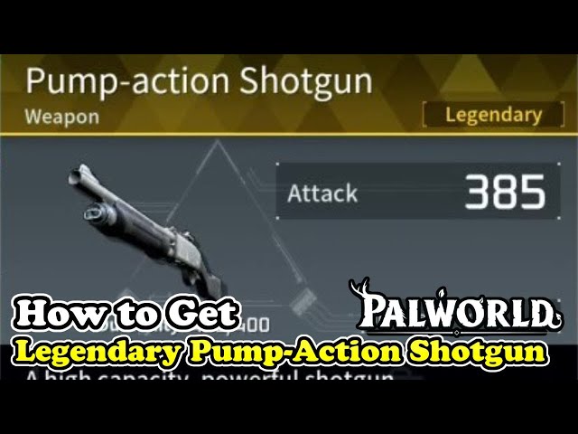 Palworld How to Get Legendary Pump-Action Shotgun Schematic 4