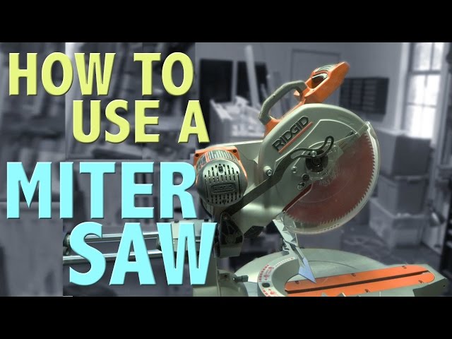 How To: Use a Miter Saw | Shanty2chic