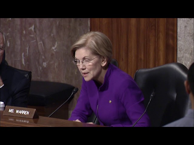 Senator Elizabeth Warren Asks Nominee John Rood About His Conflicts of Interest