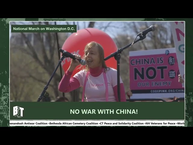 Medea Benhamin speech at anti-war rally in Washington D.C. – 18 March 2023