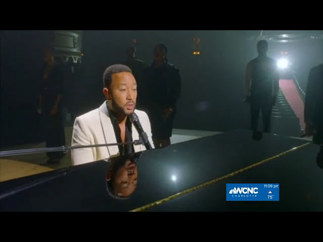 John Legend closes DNC with his song "Never Break"