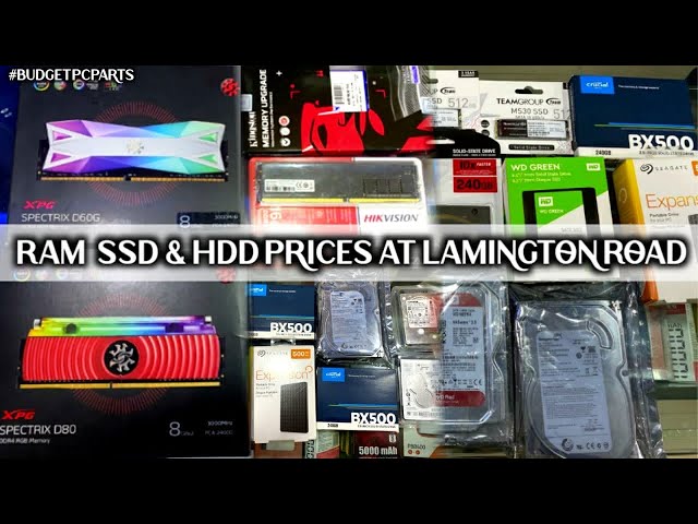 RAM , SSD & HDD Prices at Lamington Road | MicroTech !!!