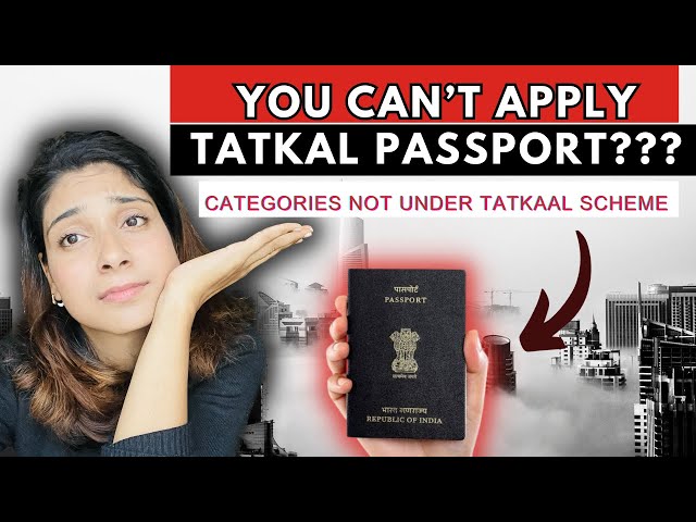 Who cant apply Tatkal Passport | tatkal passport Scheme in India | tatkal for Name change