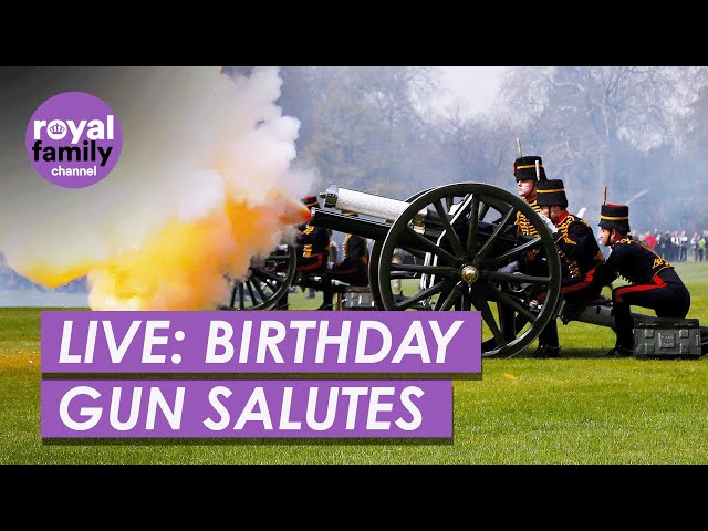 WATCH LIVE: Birthday Gun Salutes in London For King Charles III