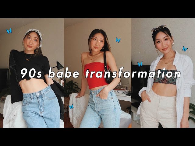 90S BABE TRANSFORMATION 🍒| 90S OUTFIT INSPO