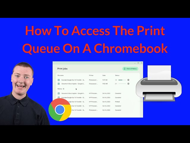 How To Access The Print Queue On A Chromebook