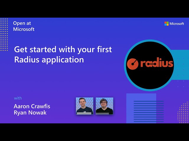 Get started with your first Radius application