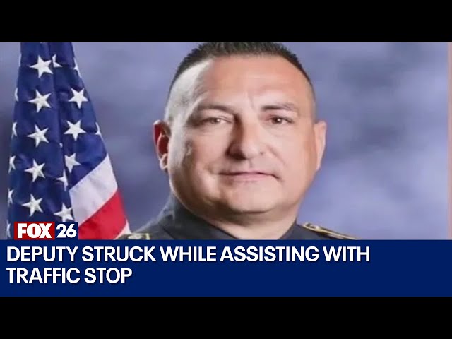 Deputy struck while assisting with traffic stop