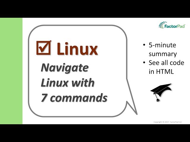 Navigate Linux directories with 7 basic Linux commands | Linux Tutorial for Beginners