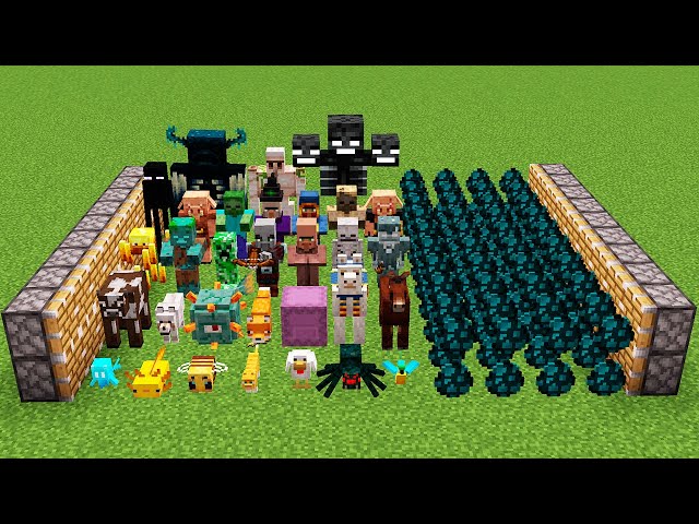 all minecraft mobs and X1000 WARDEN'S eggs combined?