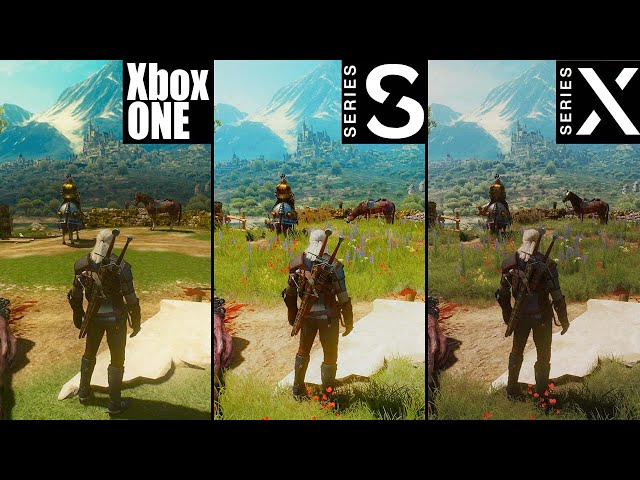 The Witcher 3 Next Gen Update: Xbox One vs. Series S vs. Series X comparison | Graphics Loading FPS