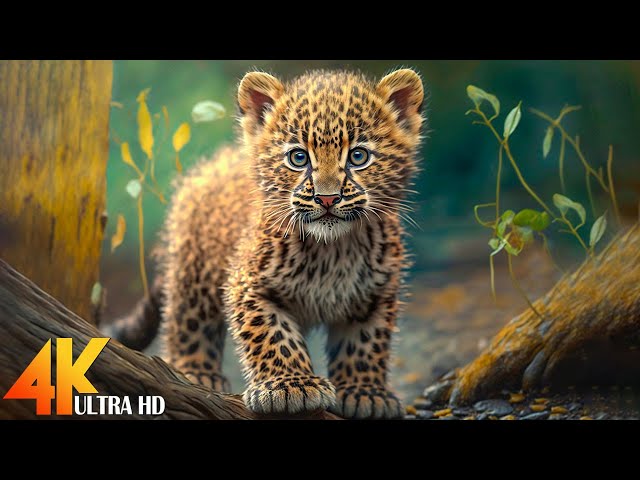 Baby Animals 4K - Adorable Baby Wild Animals With Relaxing Music, Healthy Music