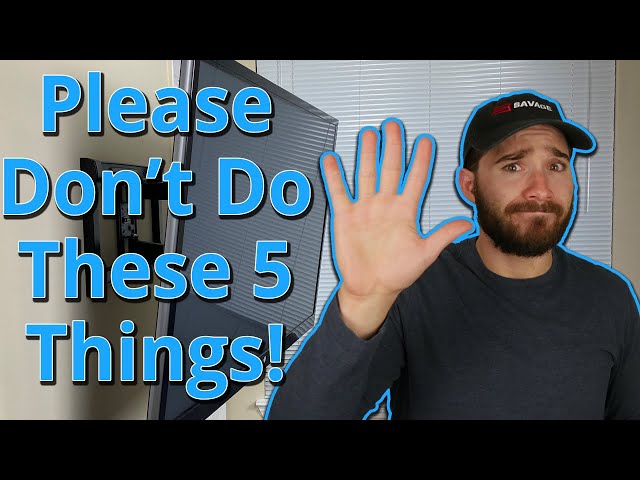 5 Mistakes People Make When Mounting a TV