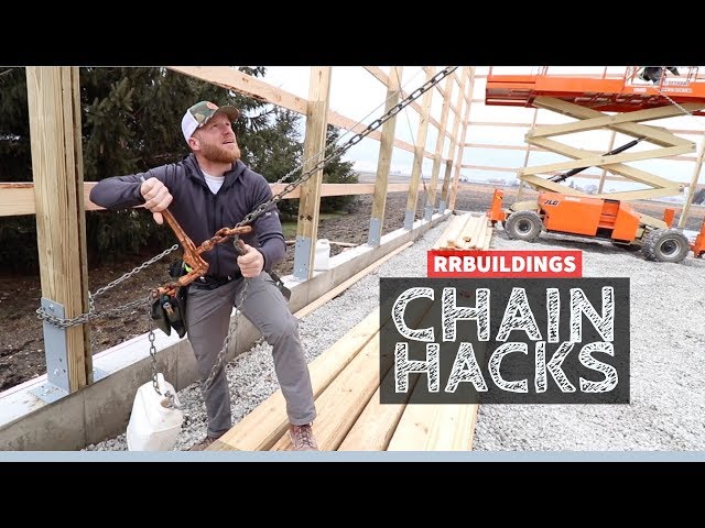 Chain Hacks: Using Chain to Brace and Straighten a Building
