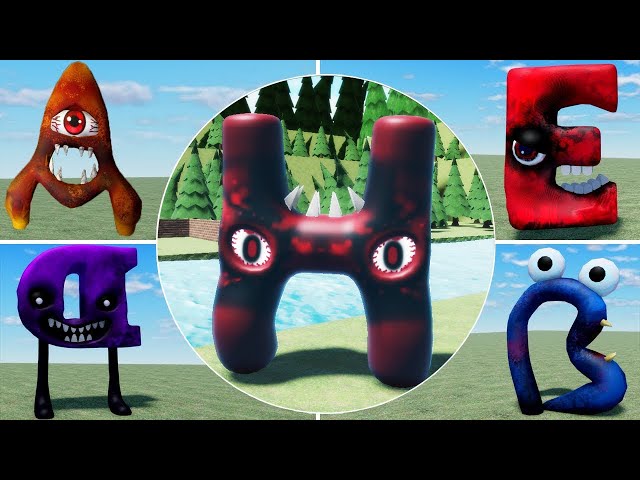 Alphabet Lore *NEW* Letter H ALL ABCDEFGH Jumpscares Rainbow Friends Lore Chapter 2 Roblox