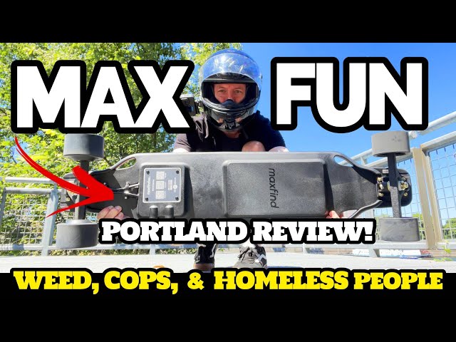 MAX FUN!!! - Maxfind MAX5 Pro Electric Skateboard - REVIEW & Ride