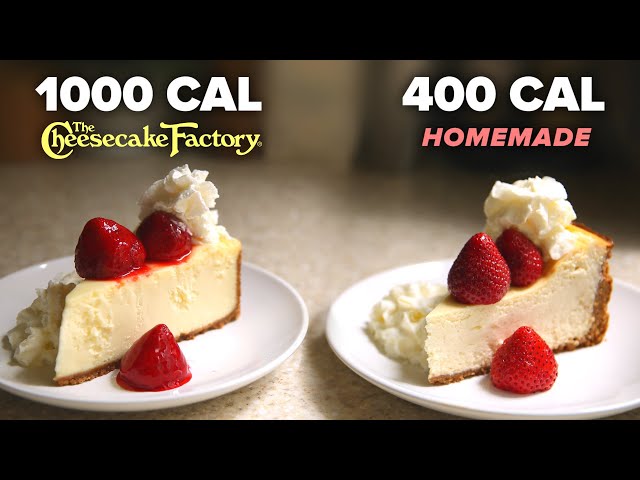400-Calorie Vs. 1,000-Calorie Cheesecake Slice • Tasty