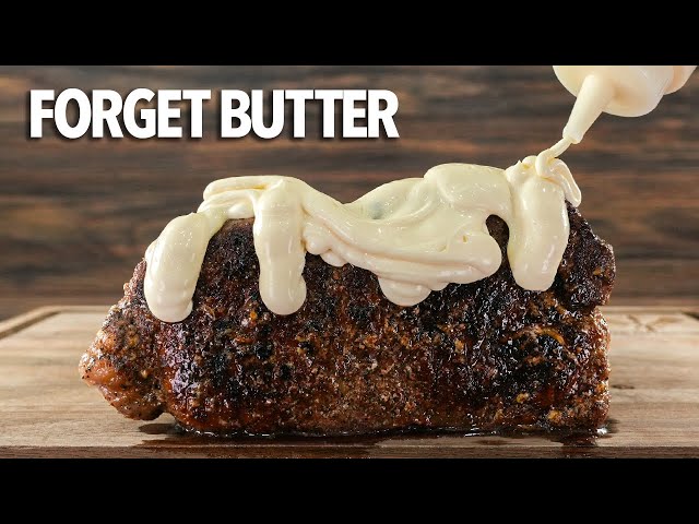 I replaced BUTTER with MAYO on steaks and this happened!