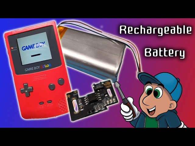 How To Install a Rechargeable Battery  in a Gameboy Color (FunnyPlaying)