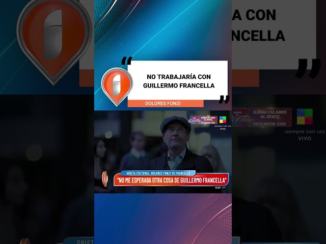 #DoloresFonzi: "No trabajaría con Guillermo Francella" #Intrusos #GuillermoFrancella #PremiosPlatino