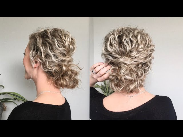 Naturally Wavy/Curly Hair Updo