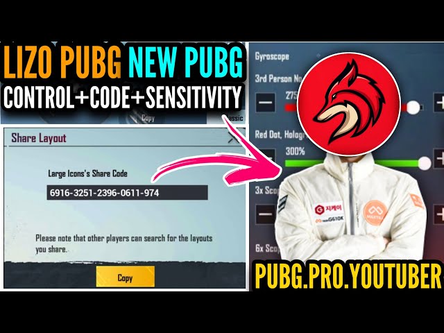 [NEW] LIZO Pubg Layout Code And Sensitivity 2021 || PUBG MOBILE ||lazed Gaming