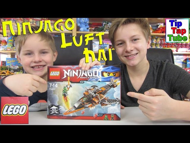 LEGO Ninjago 70601 Luft Hai Unboxing Video Spielzeug auspacken aufbauen und spielen Kinderkanal