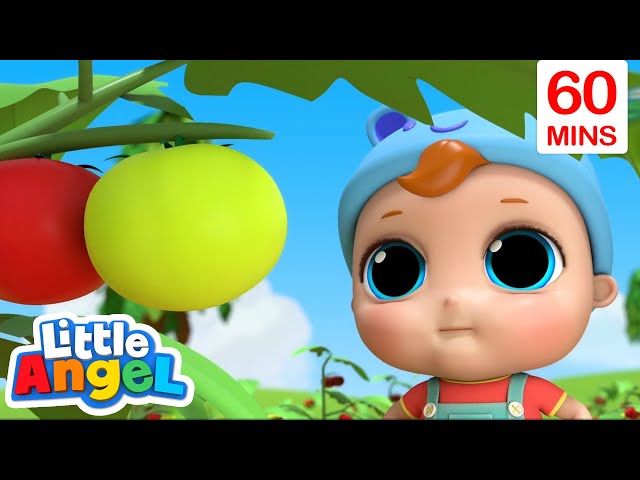 Yum Yum Vegetables | Little Angel - Moonbug Kids - Learning Corner