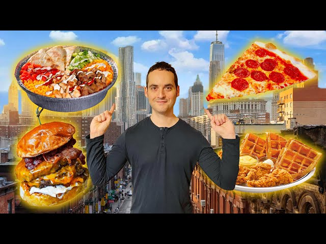 100 Hours of NYC Street Food! (Full Documentary) Manhattan Cheap Eats Tour!