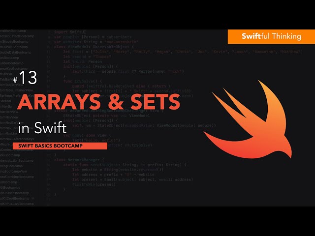 How to use Arrays and Sets in Swift | Swift Basics #13