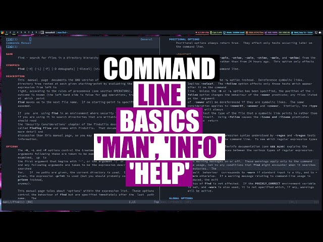 Learn The Basics - Man Pages Versus Info Pages