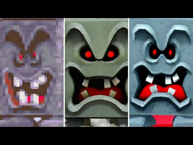 Evolution of Whomp Minigames in Mario Party (1999 - 2018)