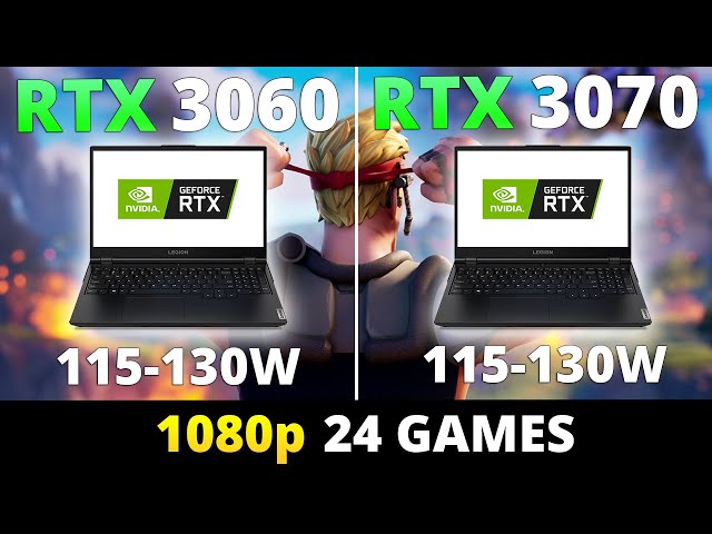 RTX 3060 Laptop vs RTX 3070 Laptop - Lenovo Legion 5 - 24 Games 1080p - Part 1