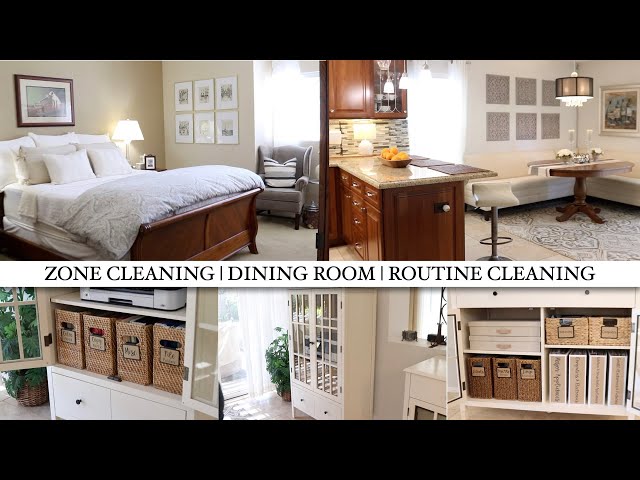 ZONE CLEANING IN THE DINING ROOM