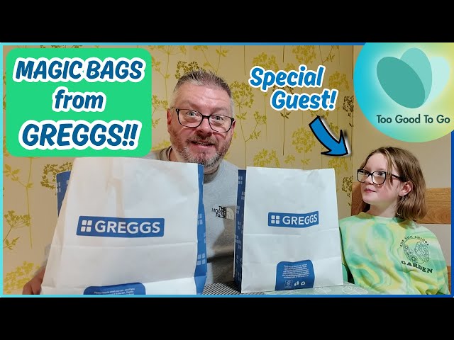 Reviewing GREGGS MAGIC BAGS with my 10 year old!! - Too Good To Go