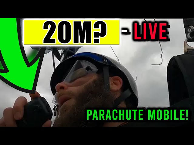 LIVE Greyline Jump 2   2030 local /  0130 UTC Parachute Mobile Ham Radio - KD9OLN