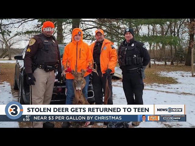Teen’s trophy buck stolen, viral Facebook posts helps get deer back