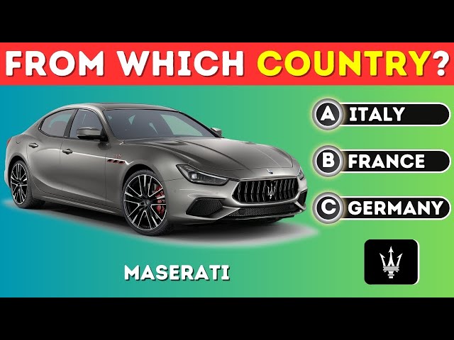 🌍 Cars & Countries: Can You Match Them? 🚗