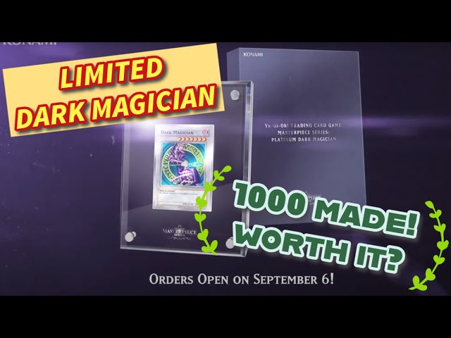 YuGiOh SILVER DARK MAGICIAN Card Coming Sep 6 2023: Konami Platinum TCG Masterpiece Series 1000 MADE