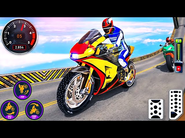 Impossible Motor Bike Tracks Simulator 3D - New Bike Stunts Real Tricks Driving - Android GamePlay