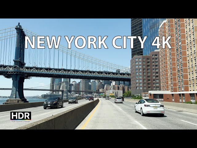 Driving Downtown - New York City 4K HDR - Downtown Manhattan